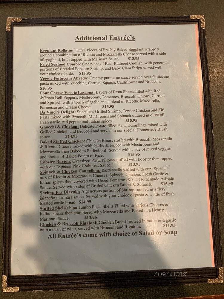 Gondolier - Greeneville, TN menu_pic