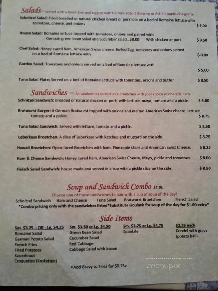 Max & Moritz Bakery & Restaurant - Fayetteville, NC menu_pic
