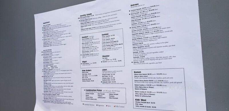 Zakuro - Lincoln, CA menu_pic