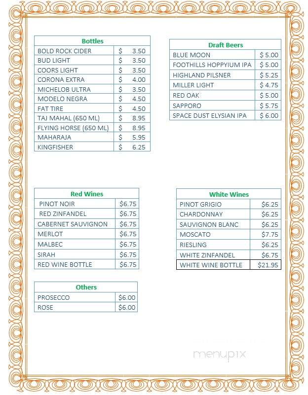 Curry and Noodle - Winston-Salem, NC menu_pic