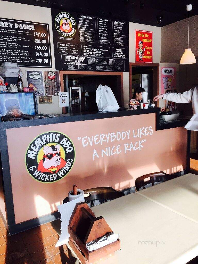 Memphis BBQ & Wicked Wings - Milton, ON menu_pic