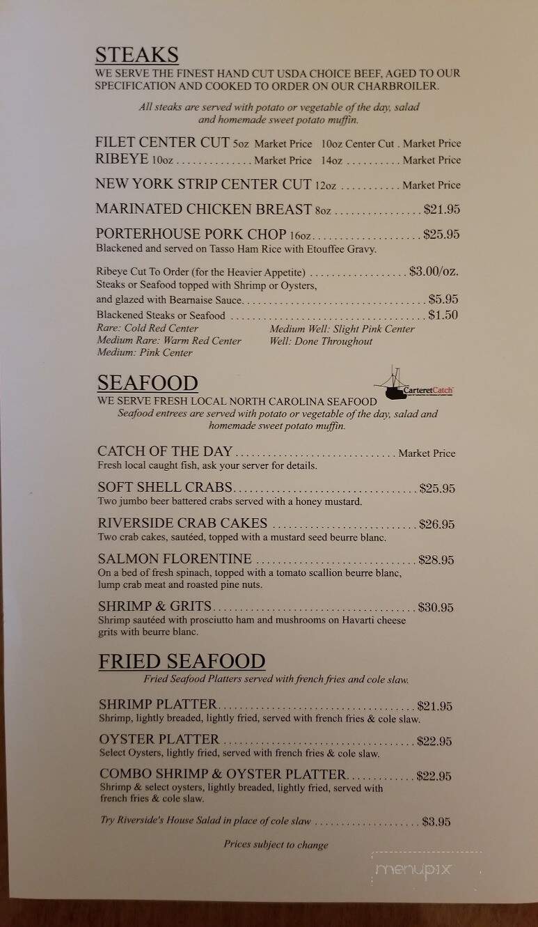 Riverside Steak & Seafood - Swansboro, NC