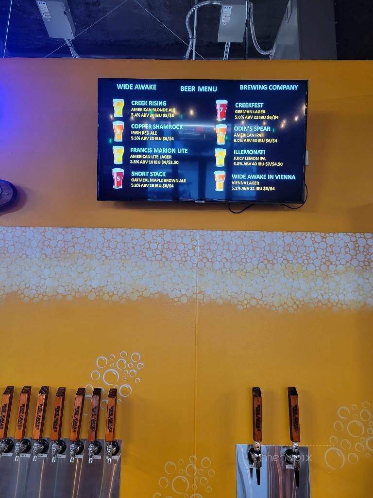 Wide Awake Brewing Company - Summerville, SC menu_pic