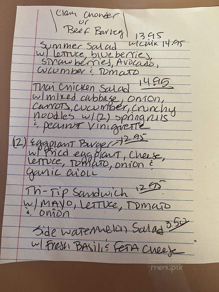 Captain Jack's Stronghold Restaurant - Tulelake, CA menu_pic