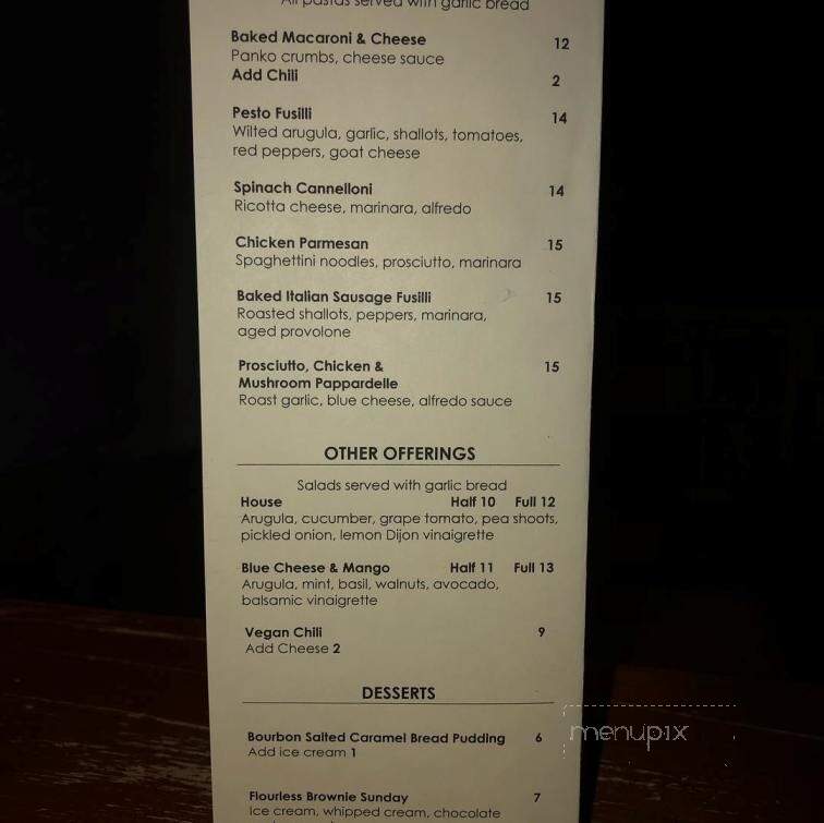 Cenote Restaurant and Lounge - Victoria, BC menu_pic