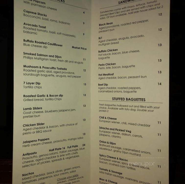 Cenote Restaurant and Lounge - Victoria, BC menu_pic