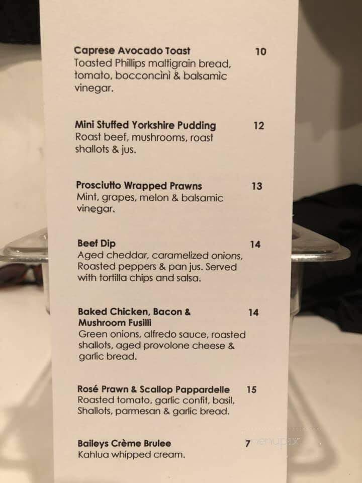 Cenote Restaurant and Lounge - Victoria, BC menu_pic