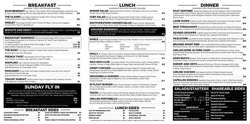 Elevation 89 - Ocala, FL menu_pic