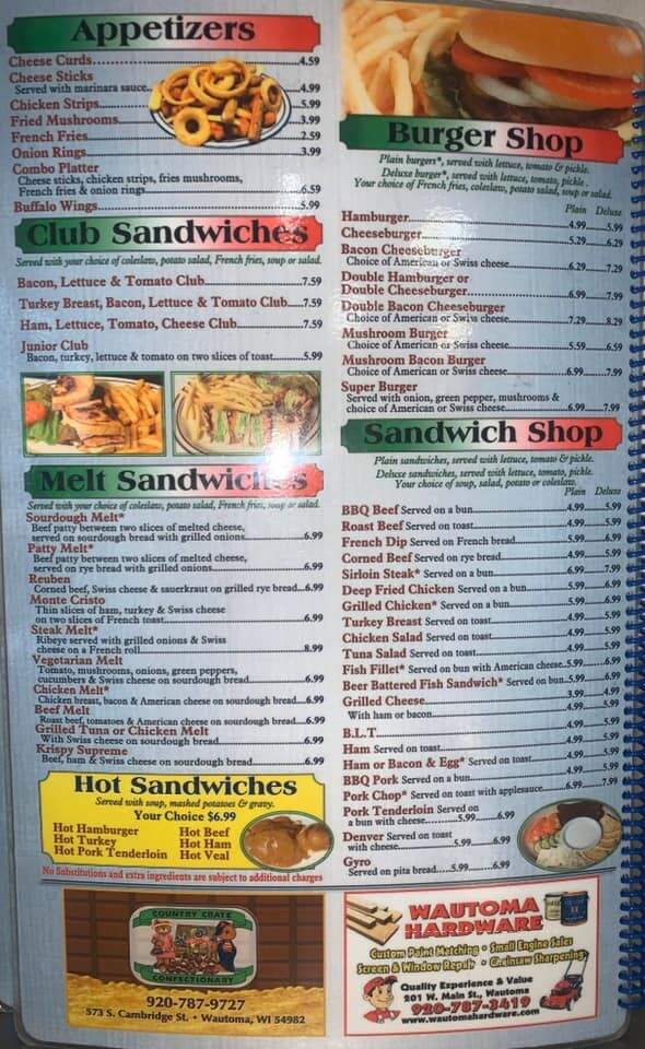 El Popo - Wautoma, WI menu_pic