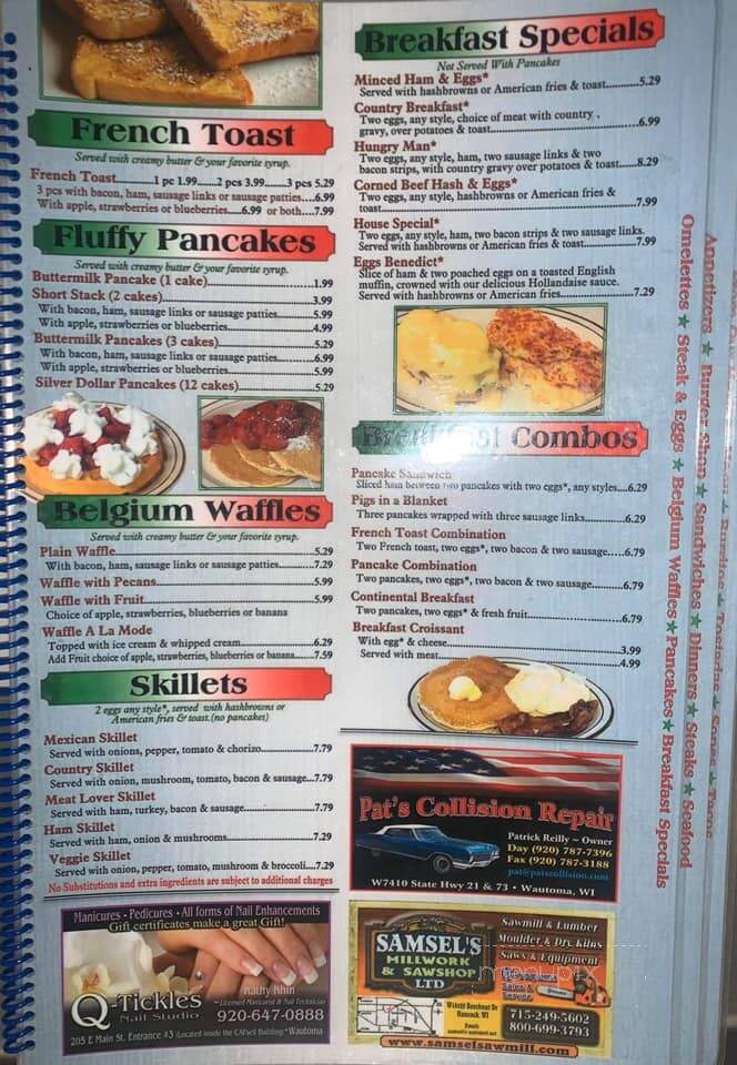 El Popo - Wautoma, WI menu_pic
