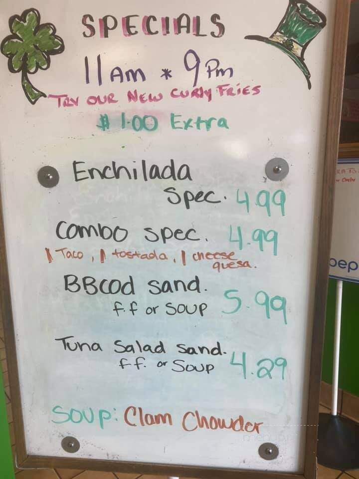 El Popo - Wautoma, WI menu_pic