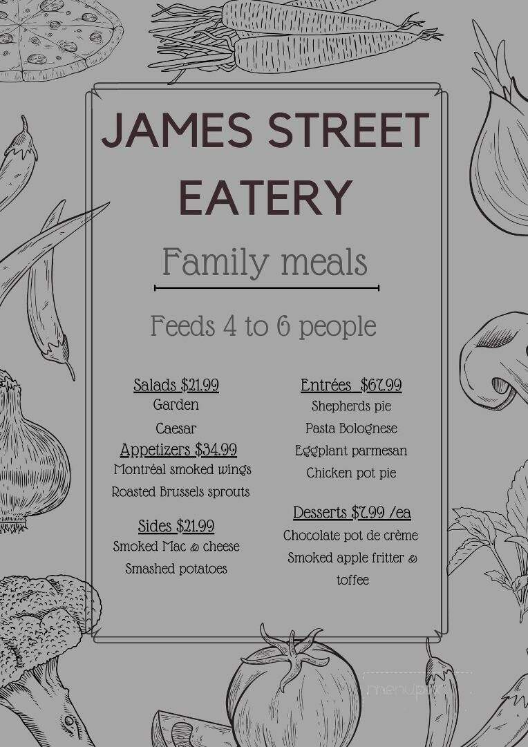 James Street Eatery - Wallaceburg, ON menu_pic