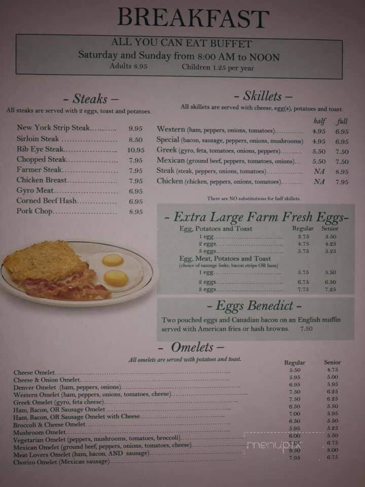 Oasis Family Restaurant - Fond Du Lac, WI menu_pic