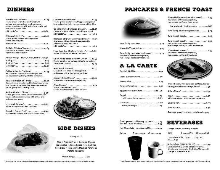 Pete's Restaurant - Canton, OH menu_pic