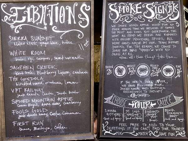 Backyard Bar & BBQ - Truckee, CA menu_pic
