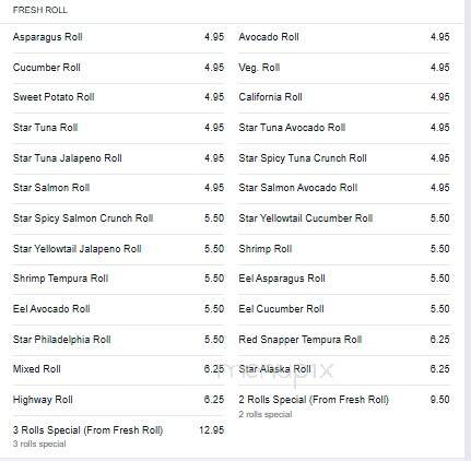 Ichibar Japanese Restaurant - Henderson, NC menu_pic