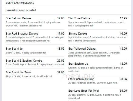 Ichibar Japanese Restaurant - Henderson, NC menu_pic