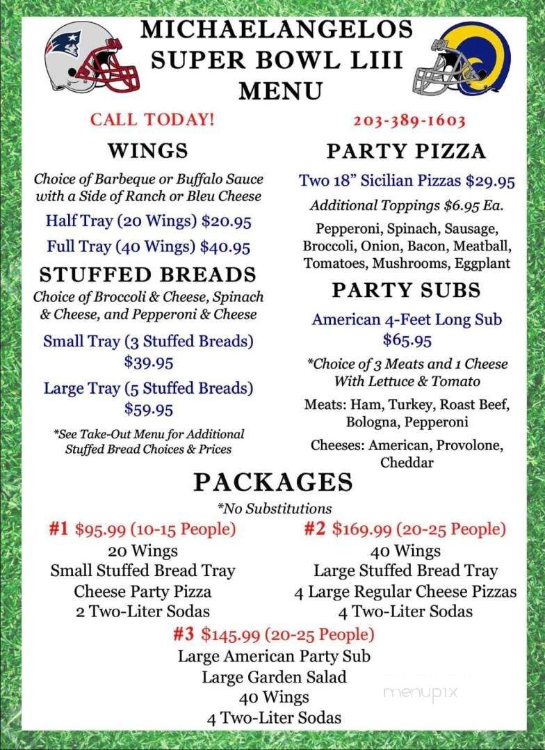 Michaelangelo Pizza & Subs - West Haven, CT