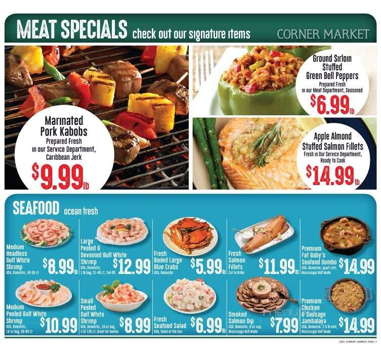 Corner Market - Hattiesburg, MS menu_pic