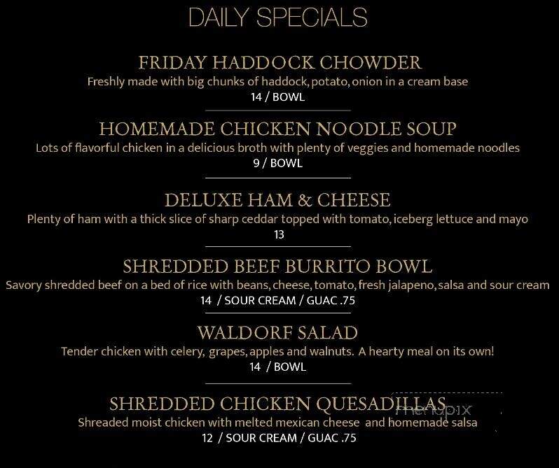 The Mill Cafe - Dover-Foxcroft, ME menu_pic