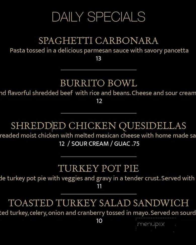 The Mill Cafe - Dover-Foxcroft, ME menu_pic