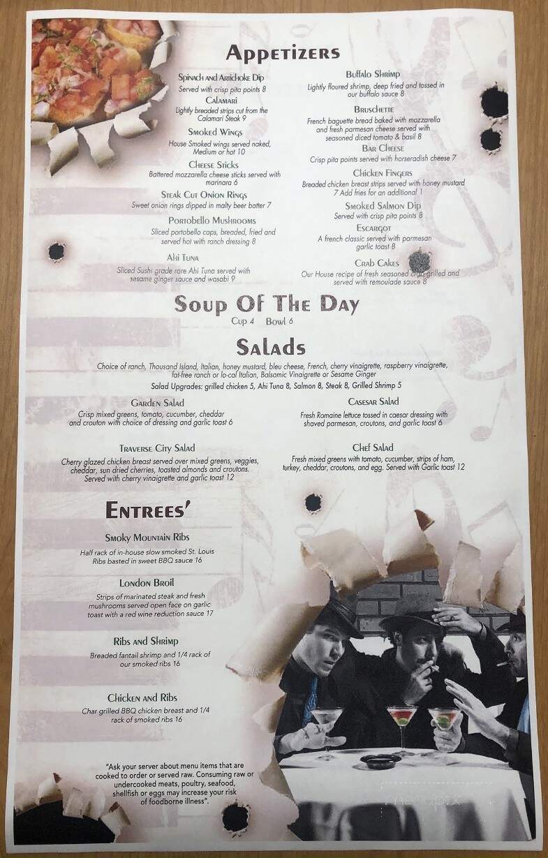 Gatsby's Saloon - Bay City, MI menu_pic