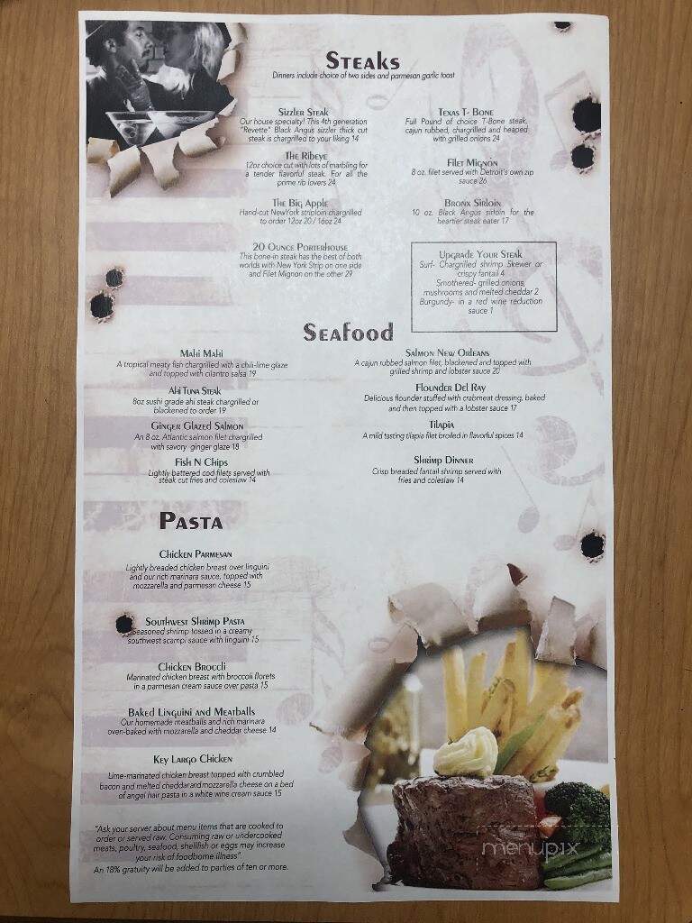 Gatsby's Saloon - Bay City, MI menu_pic