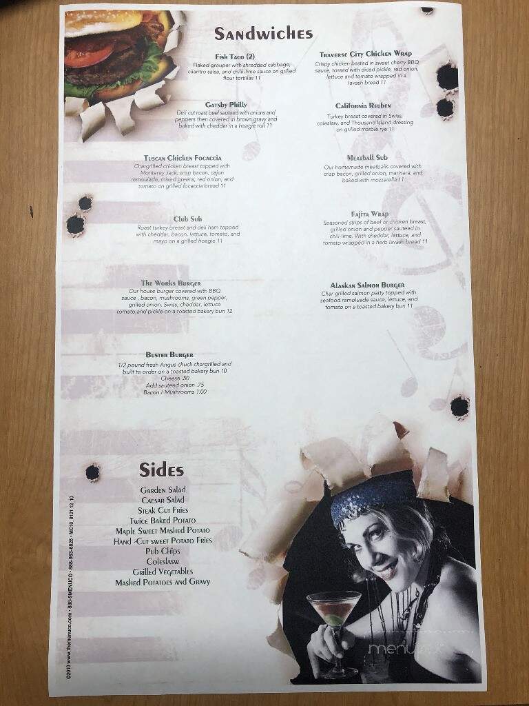 Gatsby's Saloon - Bay City, MI menu_pic