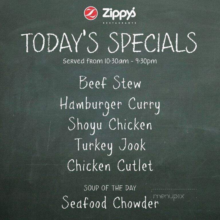 Zippy's - Kahului, HI menu_pic