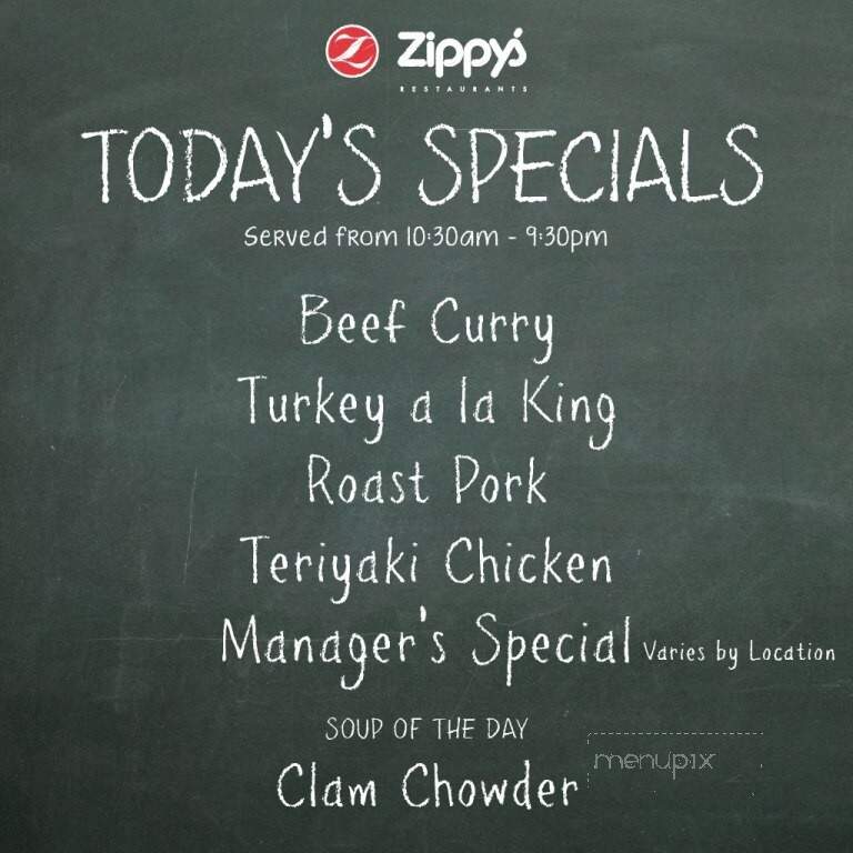 Zippy's - Kahului, HI menu_pic
