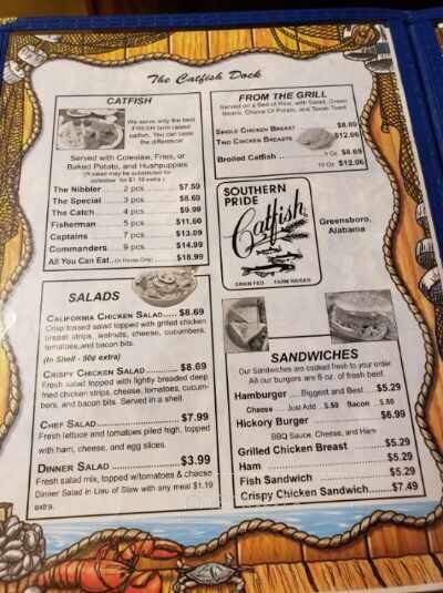 Catfish Dock - Powderly, KY menu_pic