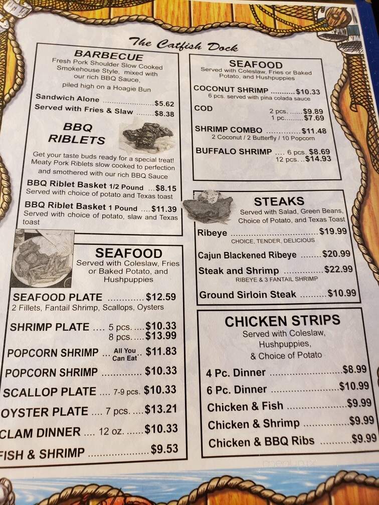 Catfish Dock - Powderly, KY menu_pic