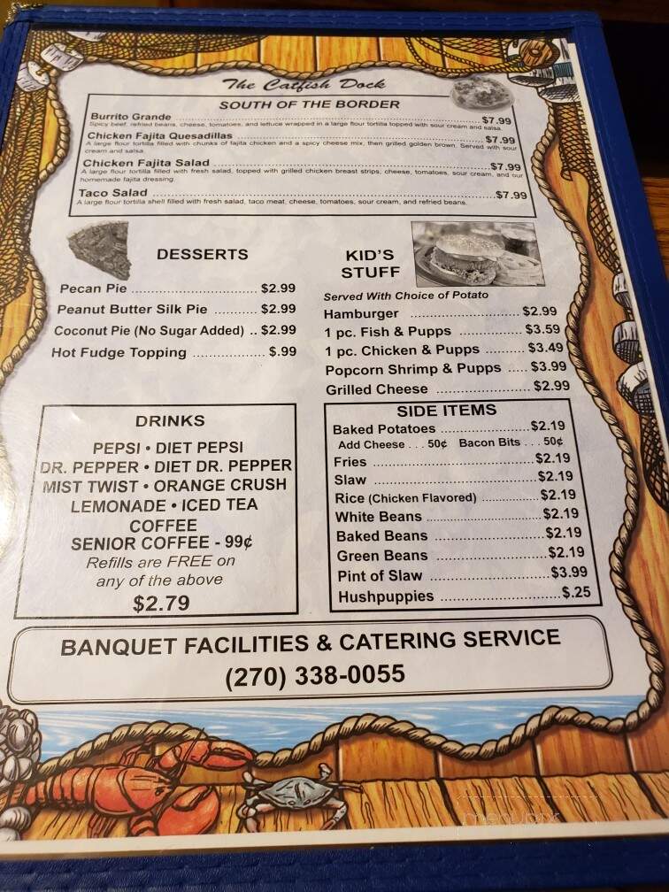 Catfish Dock - Powderly, KY menu_pic