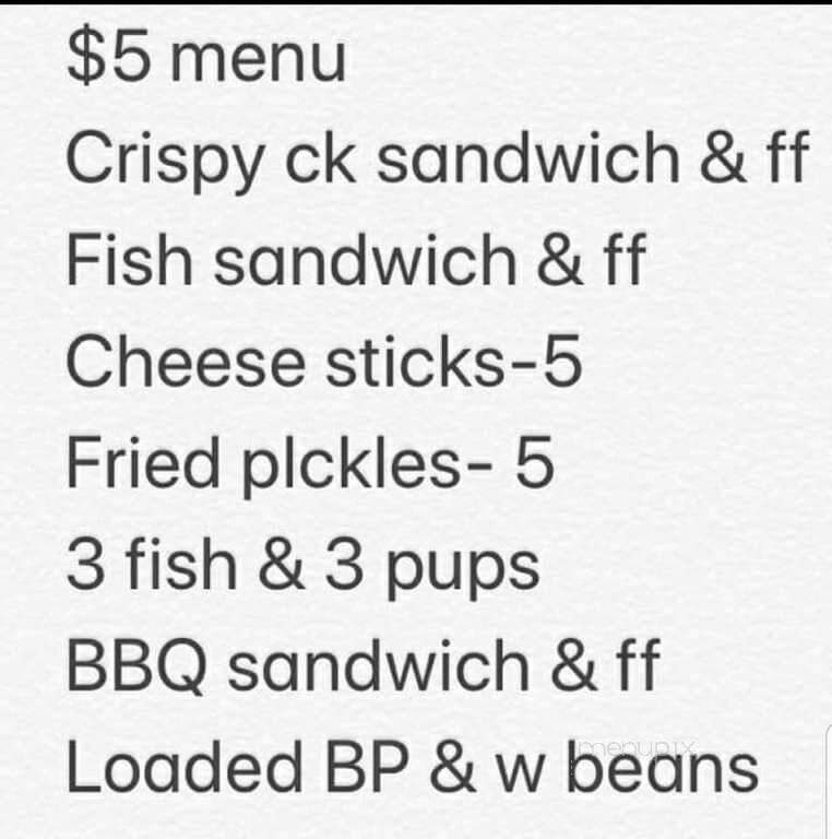 Catfish Dock - Powderly, KY menu_pic