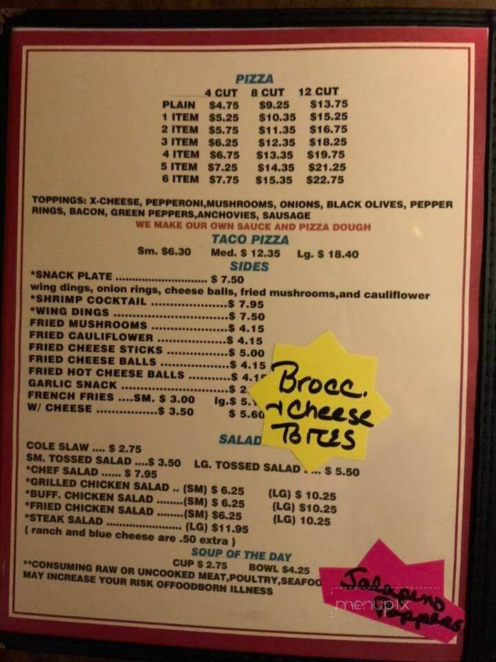 Elbow Room - Mckeesport, PA menu_pic