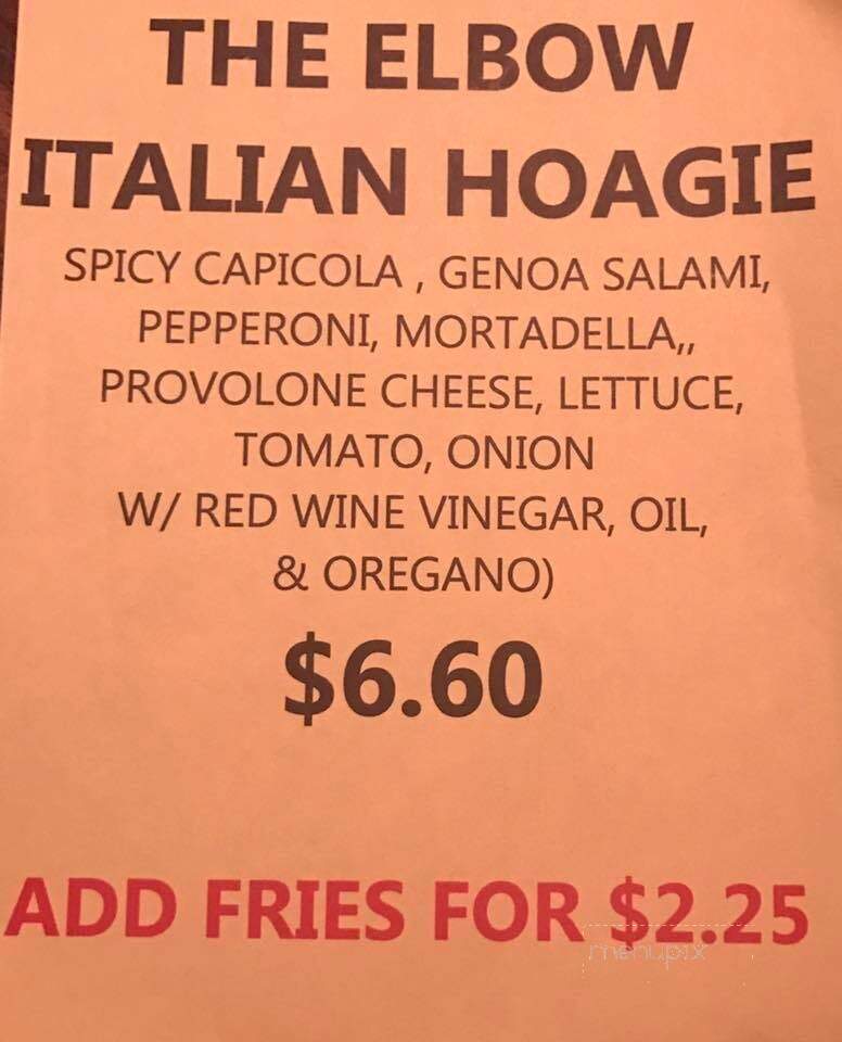 Elbow Room - Mckeesport, PA menu_pic