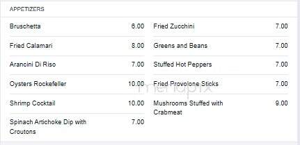 Johnny's - Wilmerding, PA menu_pic