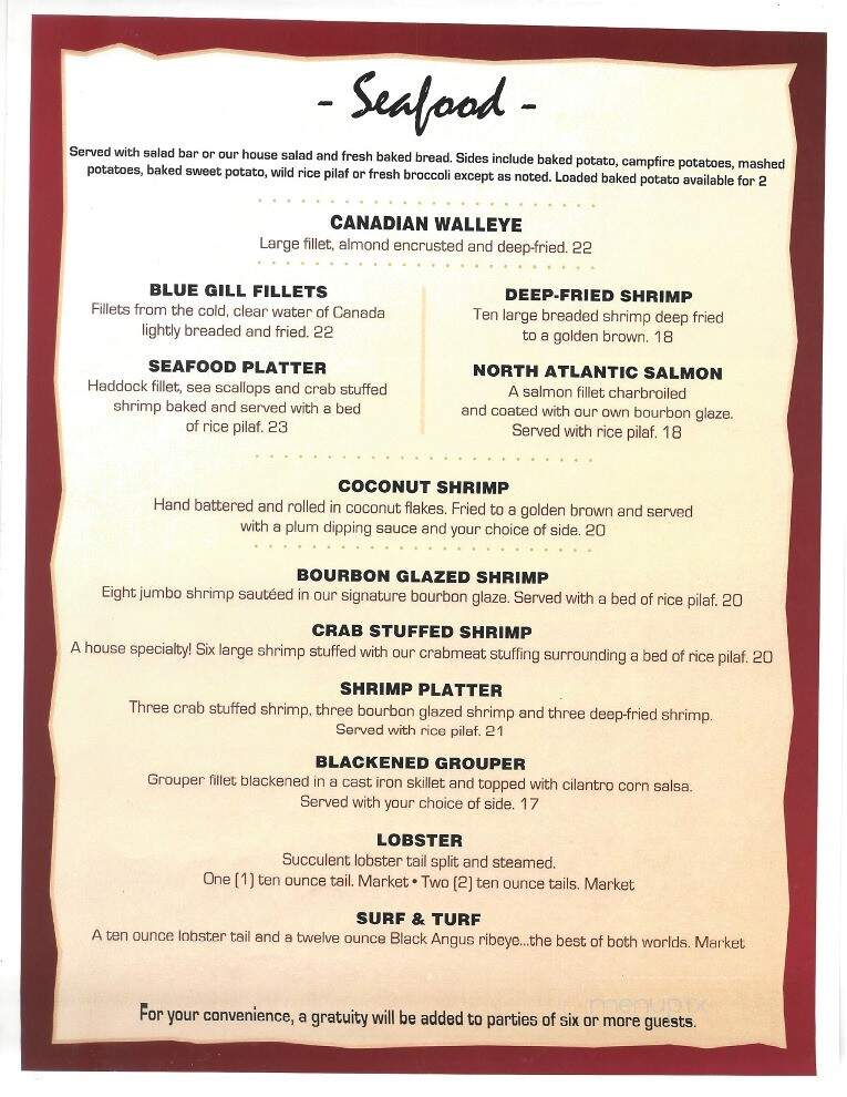 Montana Jacks - Moline, IL menu_pic