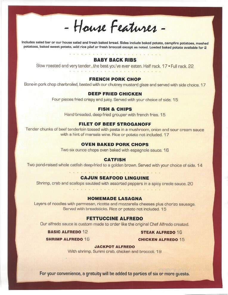 Montana Jacks - Moline, IL menu_pic