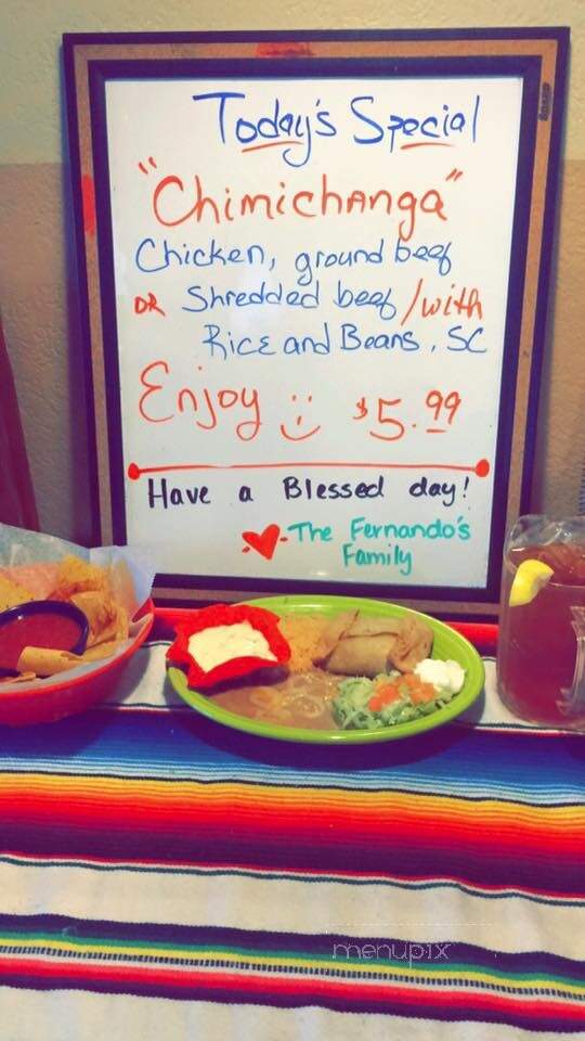 Fernando's - Magee, MS menu_pic
