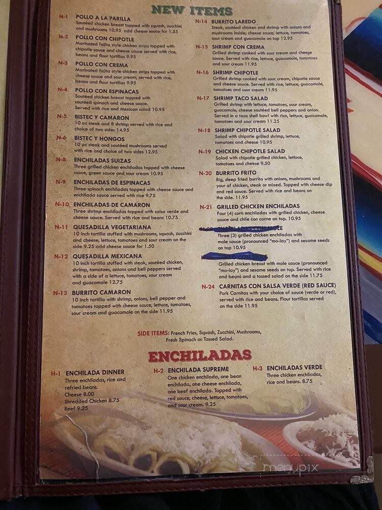Laredo Mexican Restaurant - Starke, FL menu_pic