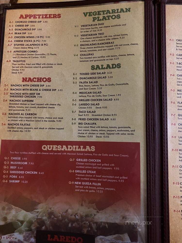 Laredo Mexican Restaurant - Starke, FL menu_pic
