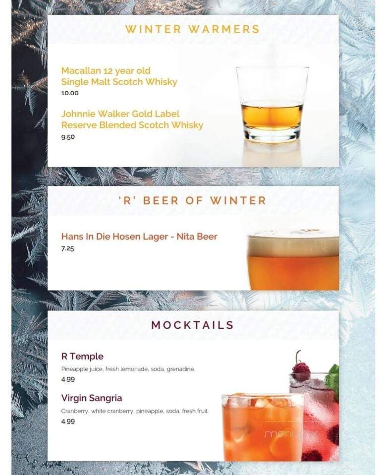 Chances R Restaurants - Ottawa, ON menu_pic
