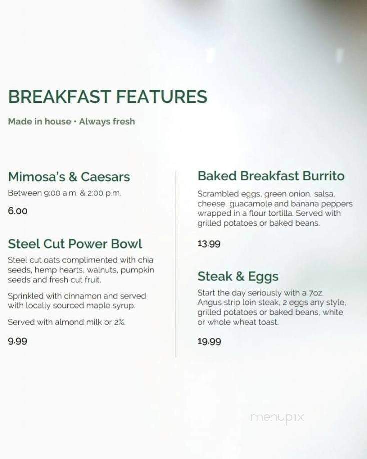 Chances R Restaurants - Ottawa, ON menu_pic