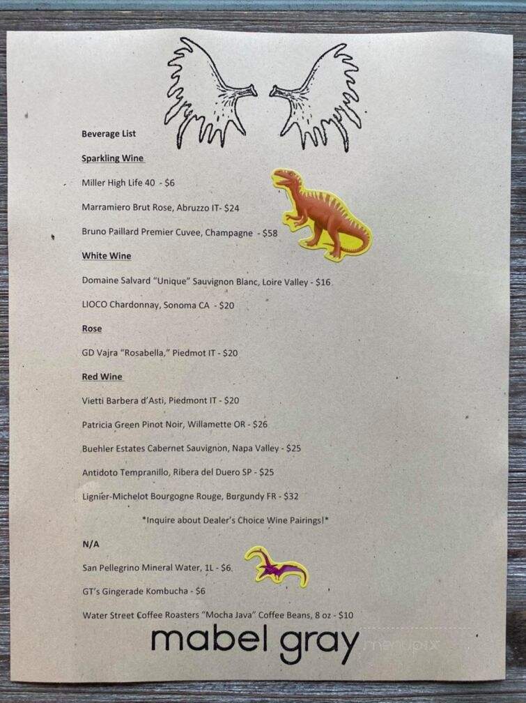 Mabel Gray - Hazel Park, MI menu_pic