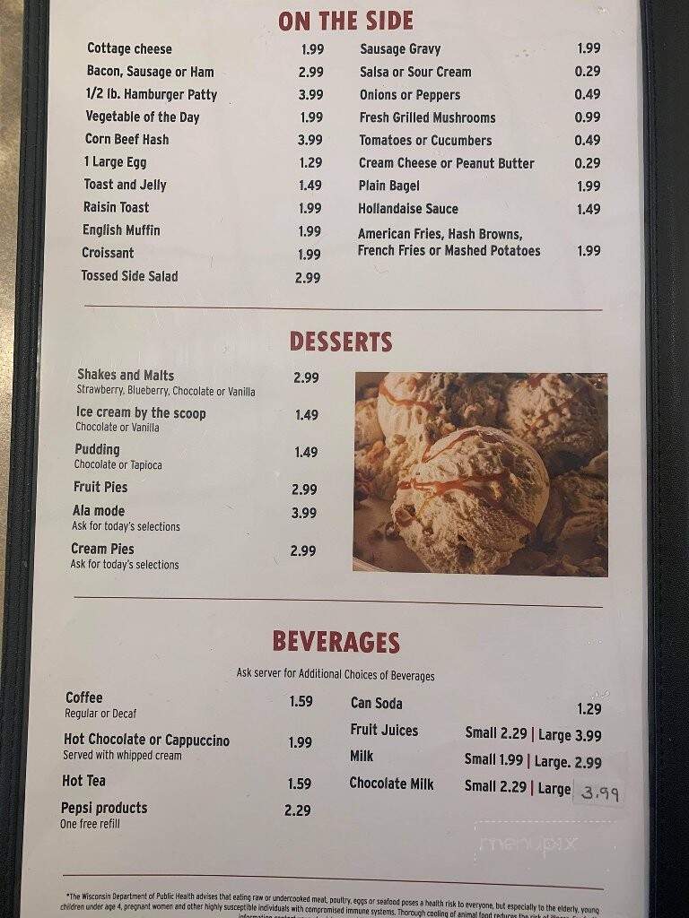 Red Apple Restaurant - Portage, WI menu_pic