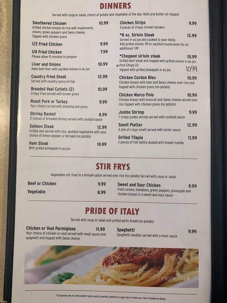 Red Apple Restaurant - Portage, WI menu_pic