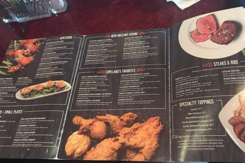 Copeland's Of New Orleans - Jacksonville, FL menu_pic