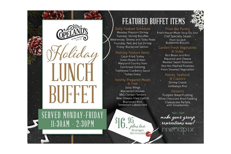 Copeland's Of New Orleans - Jacksonville, FL menu_pic