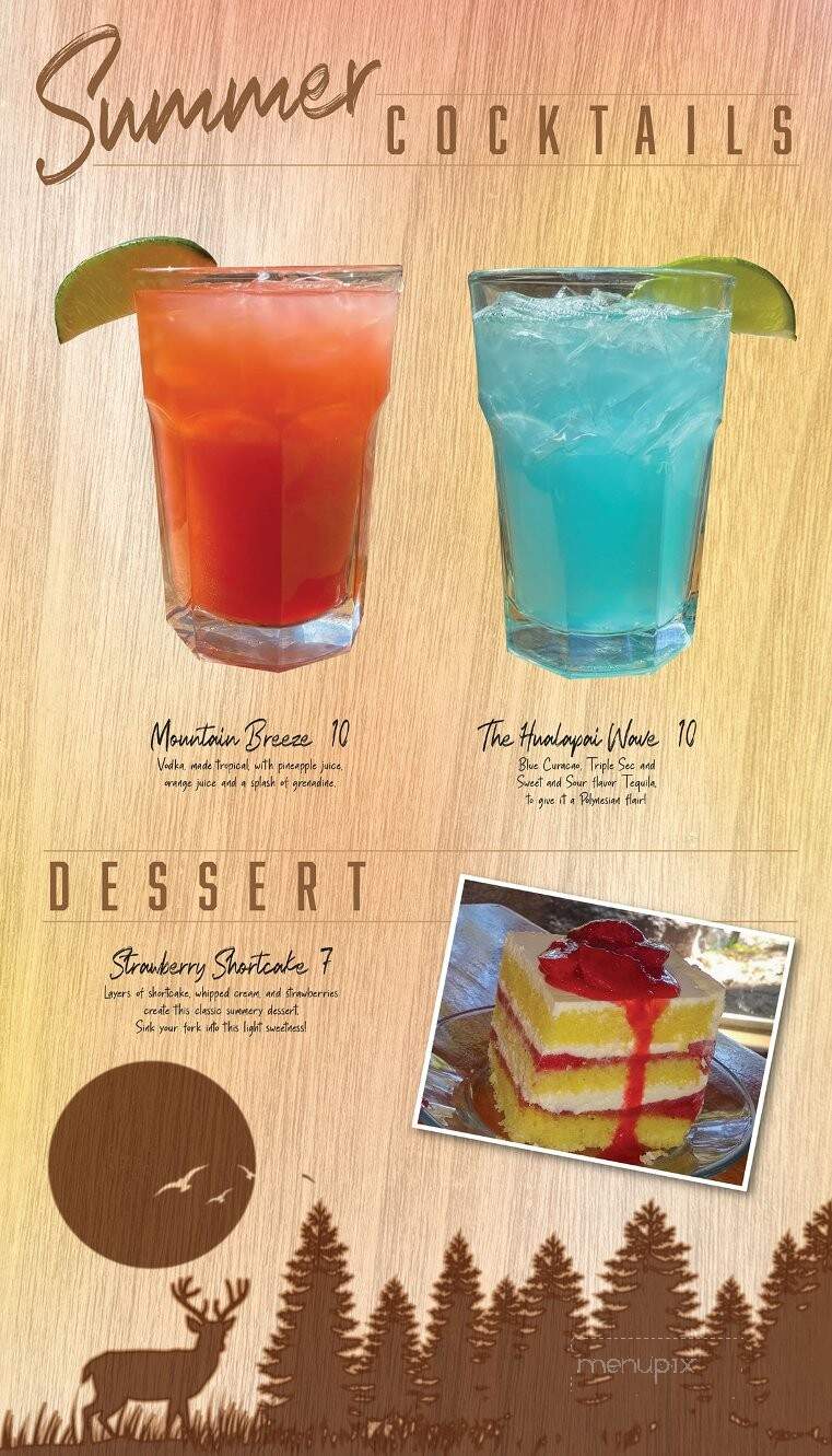 Hualapai Mountain Resort - Kingman, AZ menu_pic